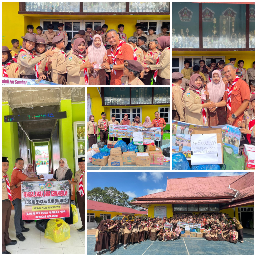 Gudep Jajaran Kwarcab Merangin Gelar Aksi Penggalangan Dana untuk Korban Bencana Alam