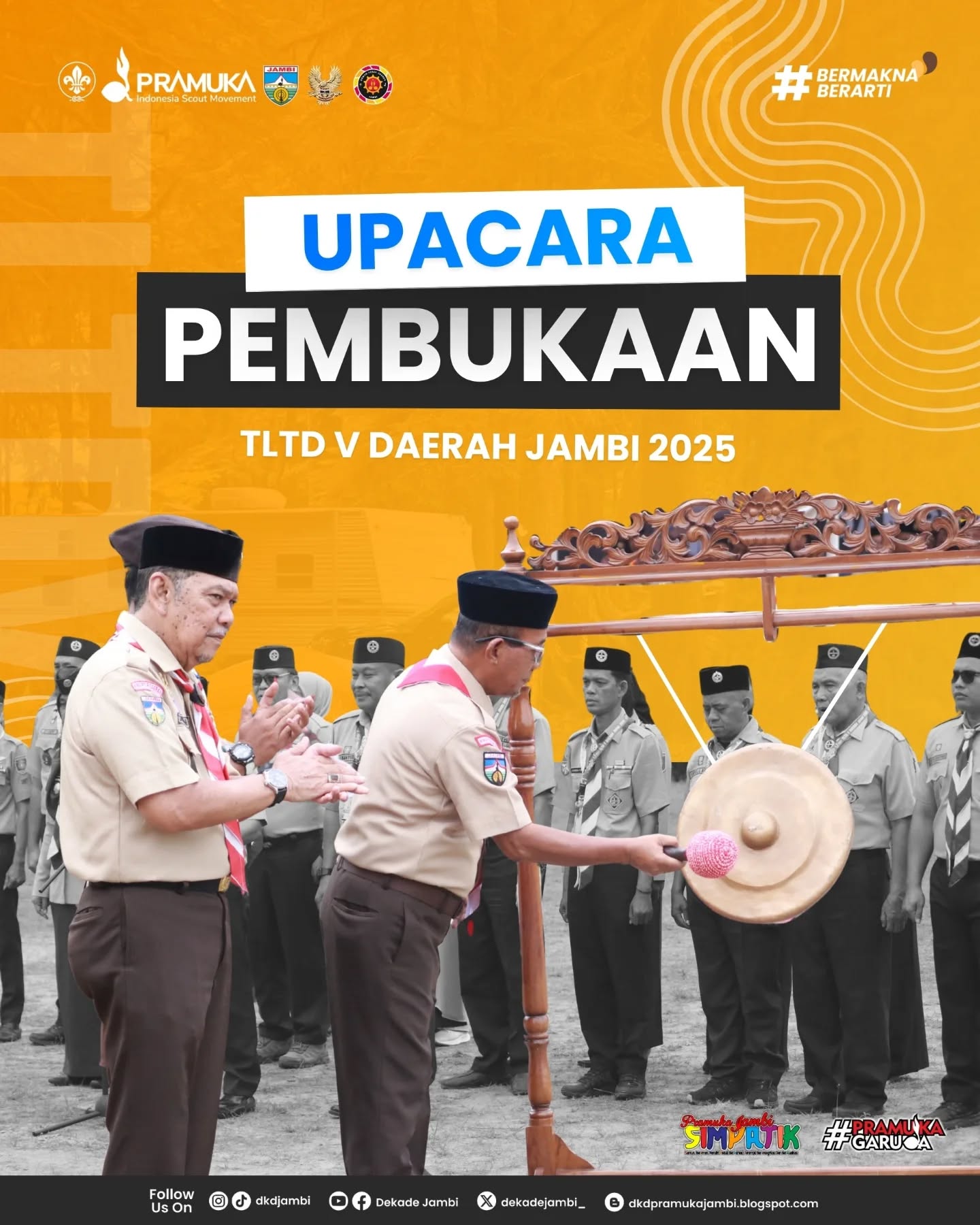 TLTD V Tingkat Daerah Jambi 2025 Resmi Dibuka, Dorong Generasi Pramuka Unggul di Era Digital